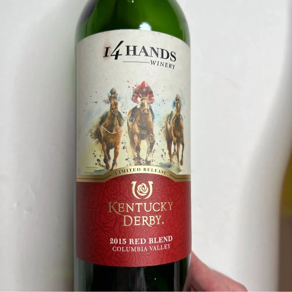 Empty Kendall Jackson Kentucky Derby Wine Bottles Chardonnay and Red Blend